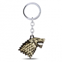 House Stark Wolf Head Key Chain Game of Throne Keychain