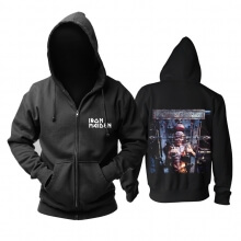 Iron Maiden Hoody com capuz de rock de metal do Reino Unido