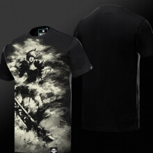 LOL Riven Tshirt Tinta Impressora Exile League of Legends T-shirt