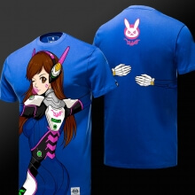 Adorável Dva T-shirt Blizzard Overwatch Qualidade Unisex Tee