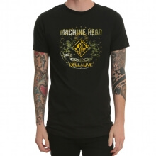 T-shirt de manga longa de cabeça de máquina Rock Music Tee