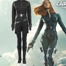 Black Widow Costume Avengers Captain America Cosplay Costume