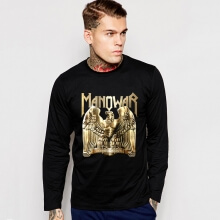 Manowar Long Sleeve T-Shirt Rock Music Team Tee