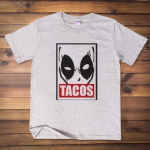 Maravilhoso Deadpool TACOS Tshirt Whtie XXL Tee