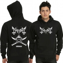 Felpa con cappuccio di Mayhem Rock Band Black Sweatshrit in metallo