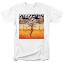 Metal Rock Graphic Tees Cool Testament Practice Camiseta con lo que predicas