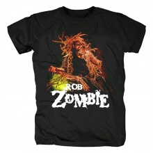 Metal Kaya Grafik Tees Rob Zombi Bandı T-Shirt