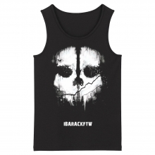 Metal Sleeveless Graphic Tees Personalised Eminem Tank Tops