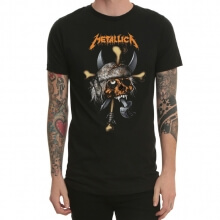 Metallica cap de cap de vacă cap tricou Heavy Metal Tee