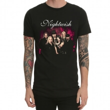 Nightwish Band Members T-shirt Heavy Metal Black Tee