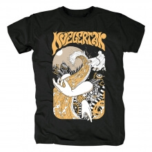 T-shirt da faixa de Kvelertak de Noruega Camisas do punk rock