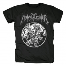 Nunslaughter TシャツUsハードロックシャツ