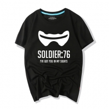  Jogo de Overwatch Camisetas Soldado 76 Camisas