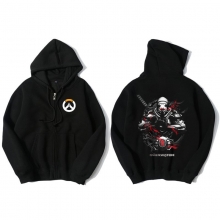 Overwatch Genji cămăşi cu glugă Sweat barbati negru Hoodie