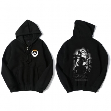 Overwatch Hanzo Sweat Shirts Mens Black Hoodie