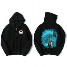 Overwatch Hero Hanzo Hoodie cho men đen Sweatshirt