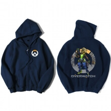 Overwatch erou Soldier 76 tricou barbati Blue hoodies