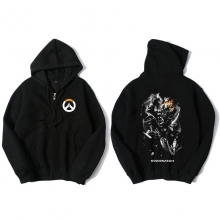 Overwatch mồ hôi Junkrat áo sơ mi màu đen Mens Hoodie