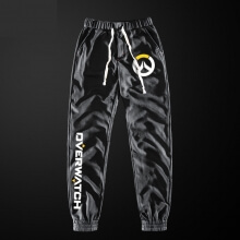 Overwatch Logo Casual Bukser Blå Sweatpants For Men