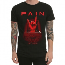 Pain Band Rock T-Shirt Black Heavy Metal Tee
