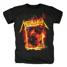 Salto personalizado de Metallica no fogo Camisetas Nós t-shirt da rocha do metal