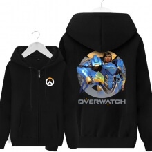 Pharah hoodie overwatch Herre sort Hættetrøje