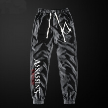 Quality Assassin's Creed Sweatpants Men Grey Pencil Pants