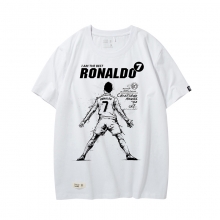 Quality Portugal Ronaldo T Shirt Cr7 White T-shirt