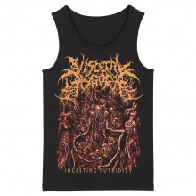 Qualidade Visceral Disgorge sem mangas Tees Metal Tops