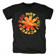 Red Hot Chili Peppers Stencil Black T-Shirt Hard Rock Graphic Tees