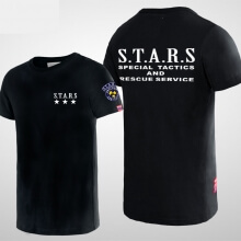 Resident Evil Stars Logo Tshirt Black Men Tee