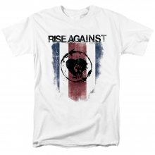 Rise Against Band shield Tee Shirts Chicago Usa Hard Rock Punk Rock T-Shirt