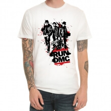 Run Dmc Band Rock T-Shirt White Hip-Hop Shirt