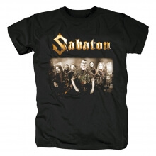 Tricou Sabaton Suedia Hard Rock Cămăși din metal negru