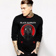 Sabbath Black Long Sleeve T-Shirt Rock Music Team Tee