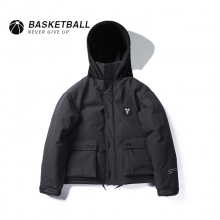 Winter Black Kobe Bryant Zip Coat NBA Mamba Thick Hooded Tops