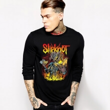 Slipknot Knot cu maneci lungi T-Shirt Black Heavy Metal Tee