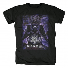 Sverige Black Metal Rock Graphic Tees Mørk begravelse T-shirt