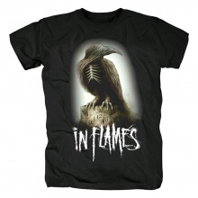 Suède dans les flammes T-shirt Metal Band Graphic Tees