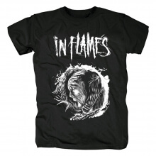 Flames Tシャツでカスタマイズされたスウェーデンのメタルグラフィックティー