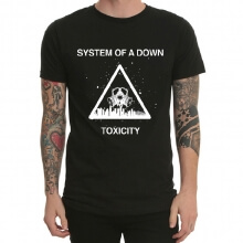 Sistema de A Down Metallic Rock Print Tee Shirt