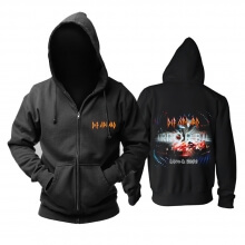 Felpa con cappuccio Uk Def Leppard Hoodie Metal Punk Rock Band