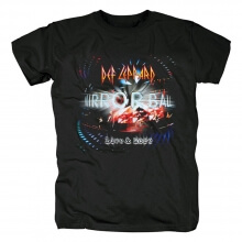 Uk Metal Punk Rock Graphic Tees Def Leppard Band T-Shirt