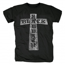 T-Shirt nera Sabbath in metallo con grafica Rock Rock