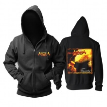 Unique Angra Arising Thunder Hooded Mikiny Brazil Metal Music Hoodie