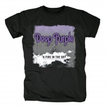 Unik Deep Purple A Fire In The Sky T-shirts Punk Rock Band T-shirt