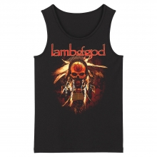 Tanrı'nın benzersiz Kuzu Kolsuz Tişörtlerin Abd Metal Rock Tank Tops