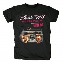 Us Green Day Evolution Radio T-shirt Punk Rock Band Grafiske T-shirts