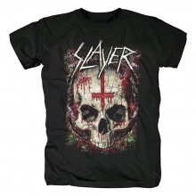 Abd Metal Punk Rock Grafik Tees Kalite Slayer Bant Ritüel Kafatası T-Shirt