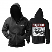 Us Terror Live By The Code Hoodie Hard Rock Metal Punk Rock Band Sweat Shirt